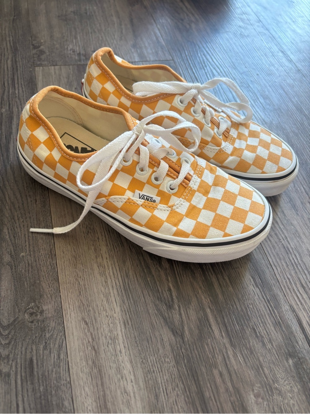 Women’s checkered Vans